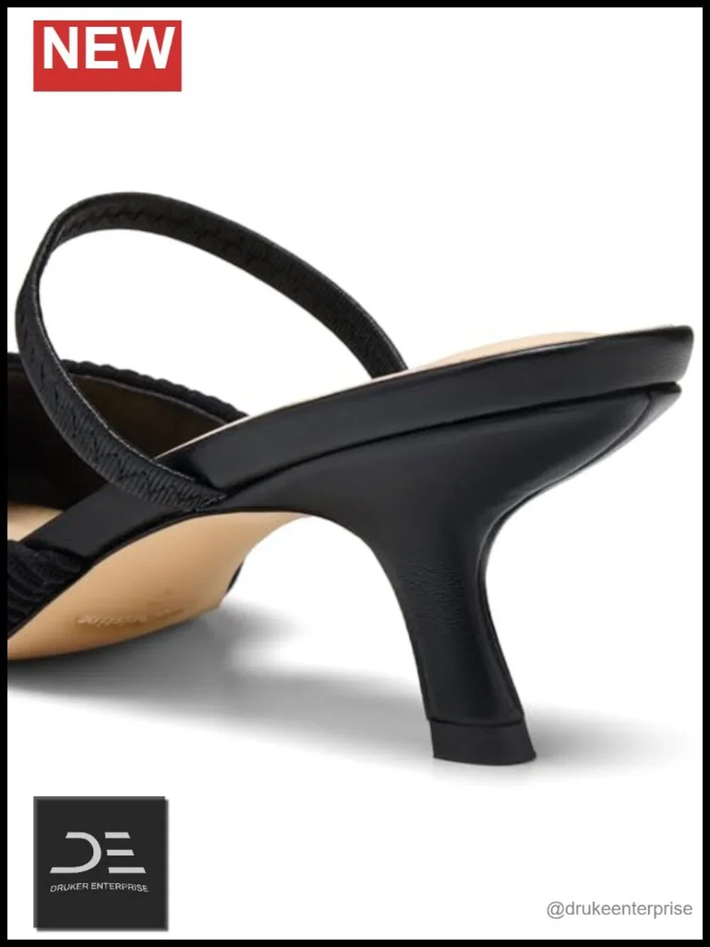 Women's Slingback Kitten Heel Pumps Comfortable Pointed Toe Mules Slip On